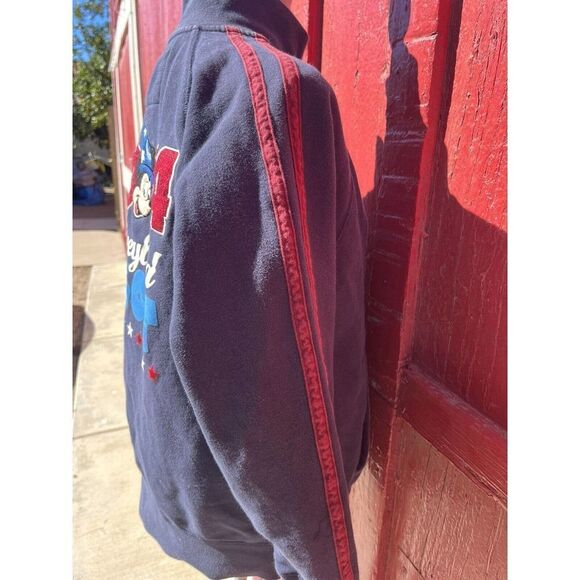 2014 Disney Resort Mickey Mouse Logo Track Sweatshirt Zip Up size M - Picture 5 of 5